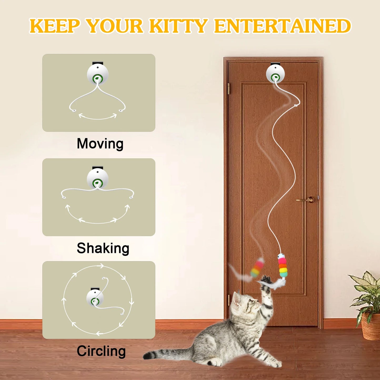 Door Hanging Cat Toy